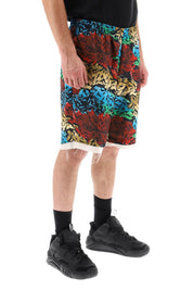 Children Of The Discordance All Over Graffiti Print Shorts   Multicolor