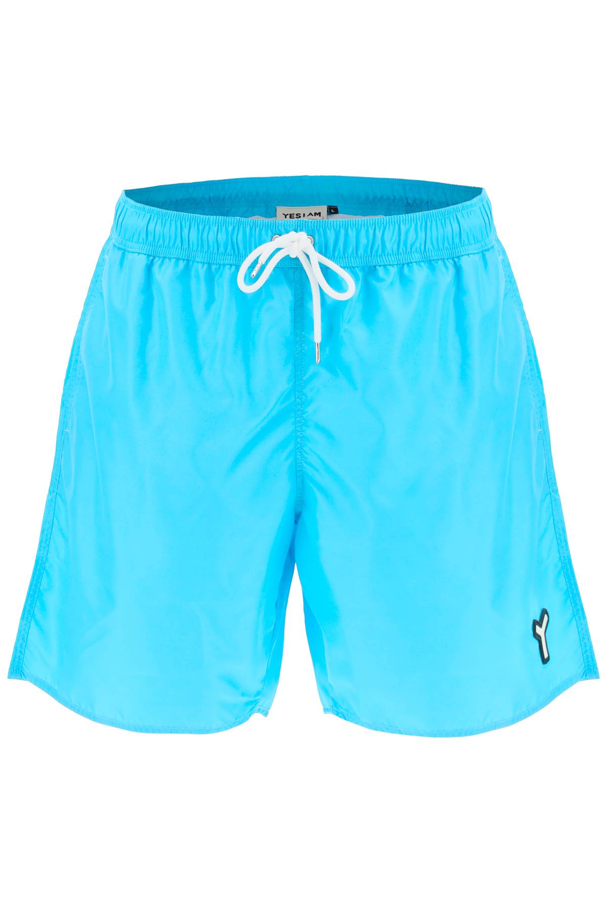 Yesiam Drawstring Swim Trunks   Light Blue