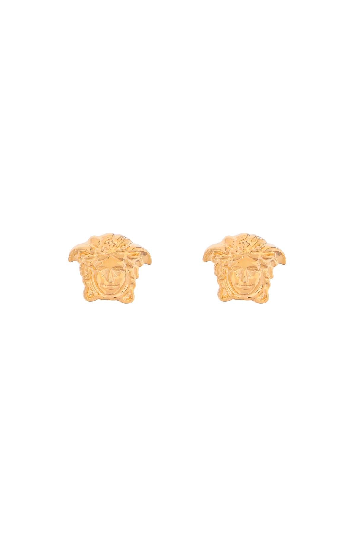 Versace Medusa Head Earrings   Gold