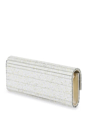 Jimmy Choo Sweetie Glittered Clutch   Silver