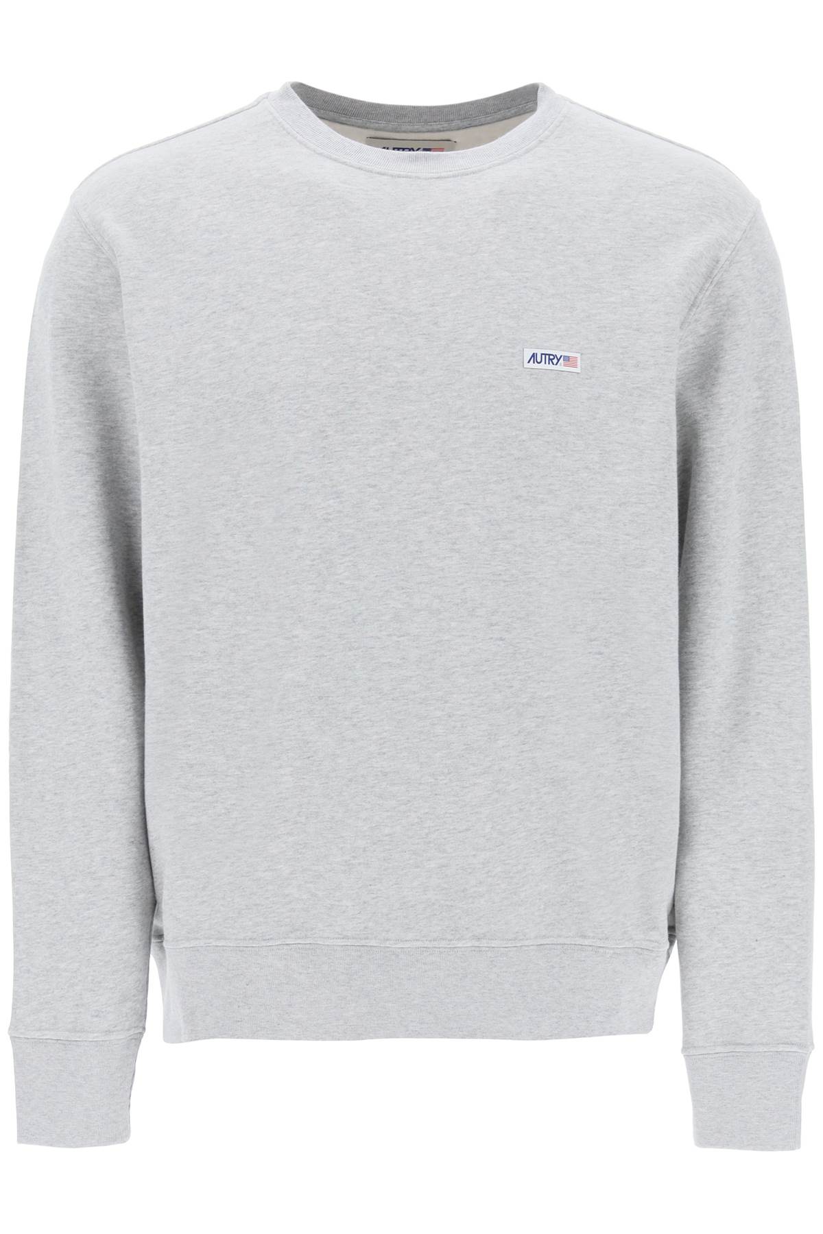 Autry Sweatshirt With Logo Label   Grey