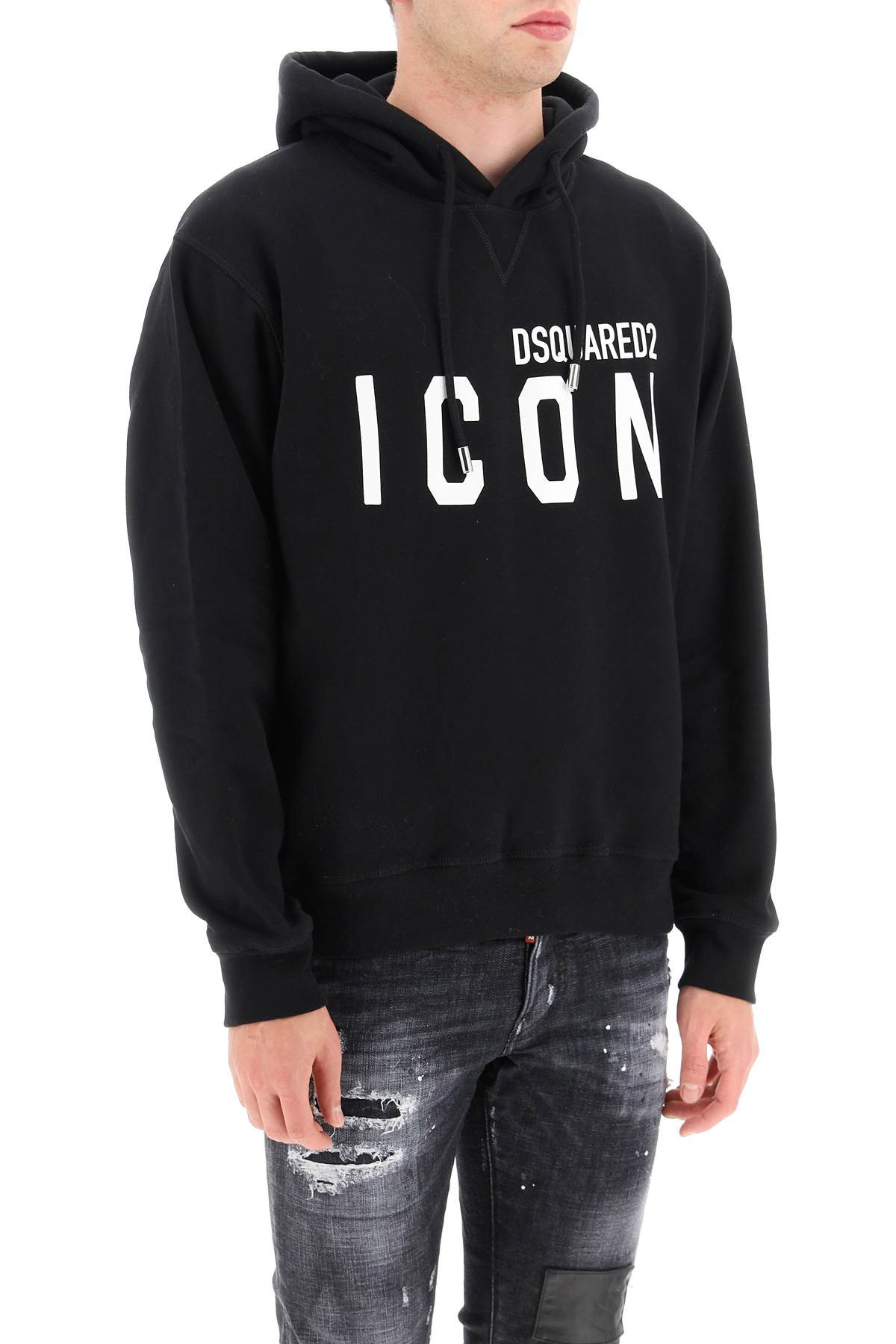 Dsquared2 Icon Hoodie   Black