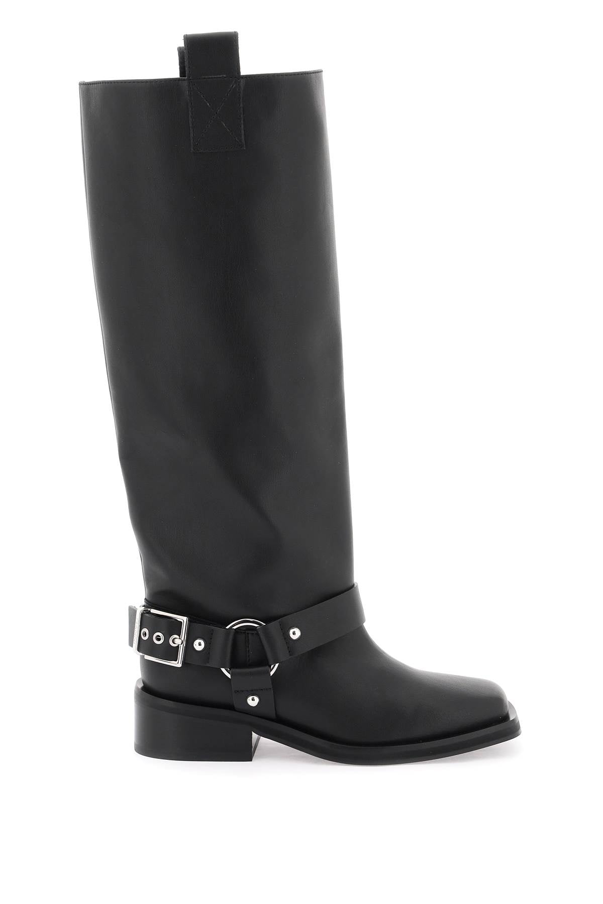 Ganni Biker Boots   Black