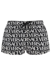 Versace Allover Swim Trunks   White