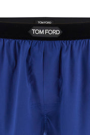 Tom Ford Silk Boxer Shorts   Blue