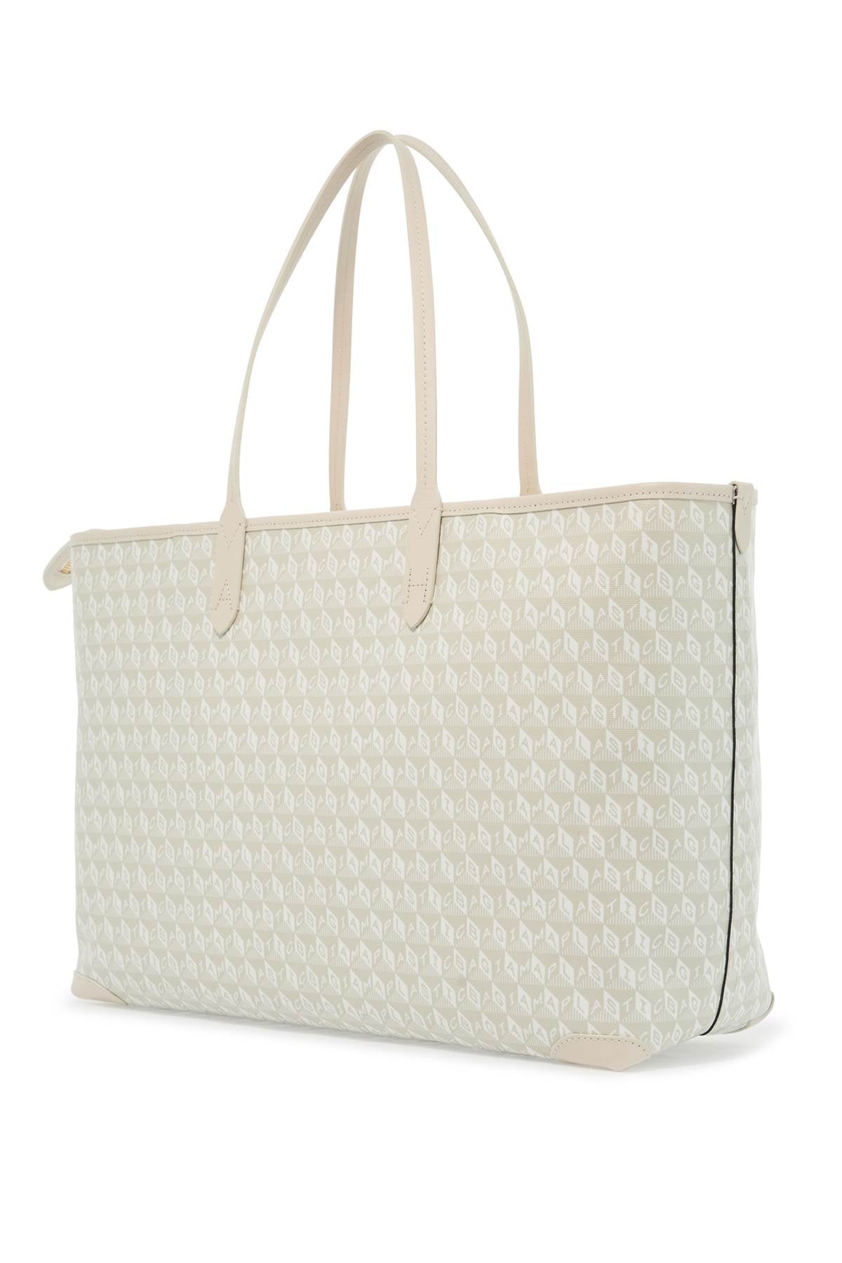 Anya Hindmarch I Am A Plastic Bag Motif Tote Bag   White