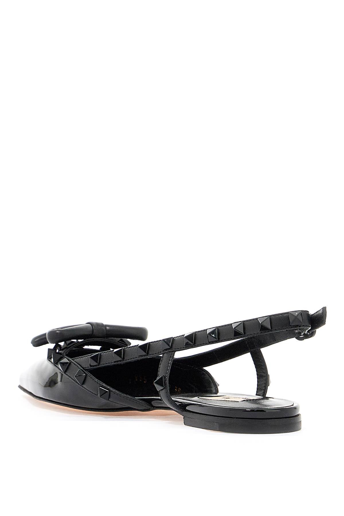 Valentino Garavani Rockstud Bow Slingback   Black