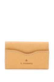 Il Bisonte Leather Key Holder   Beige