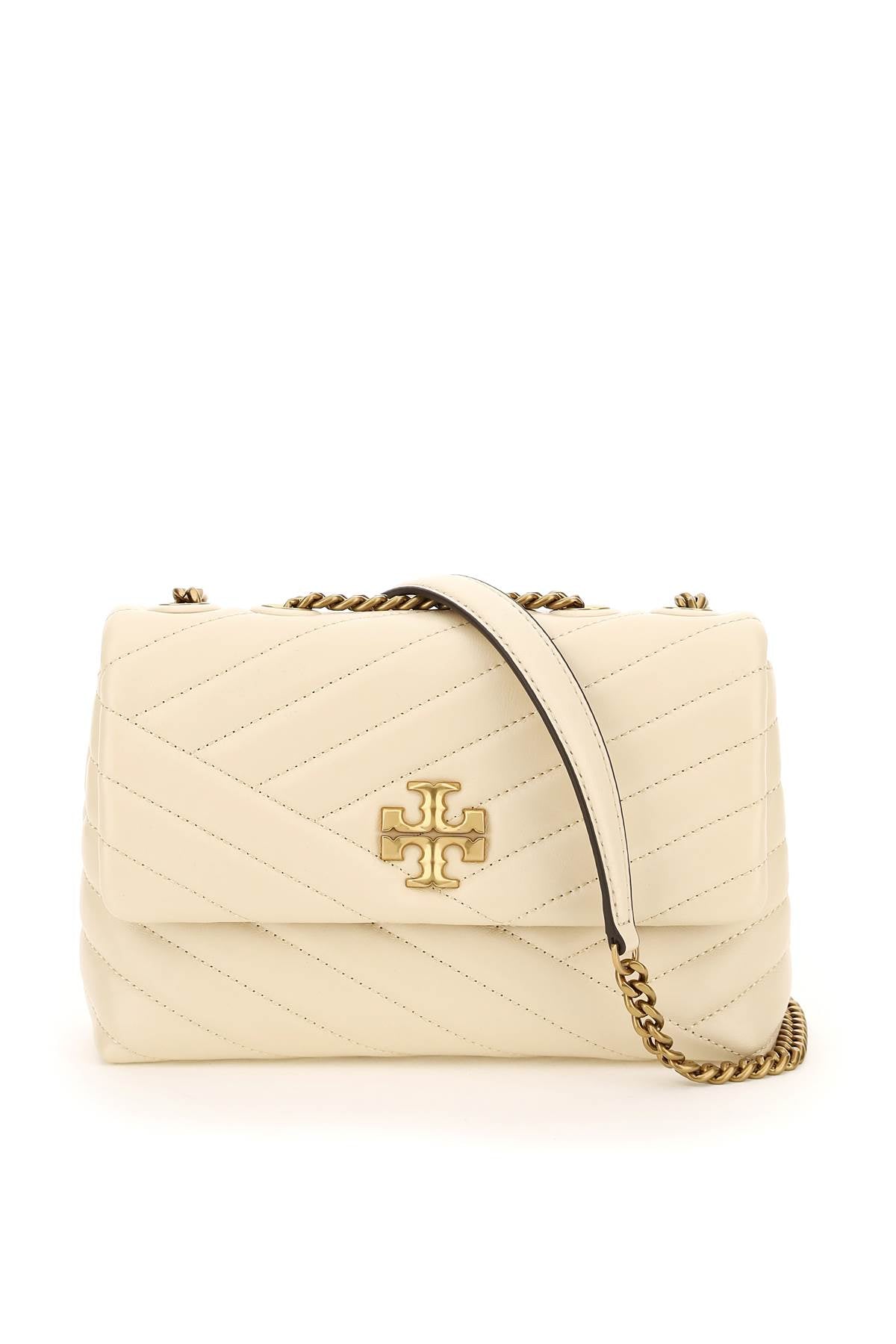 Tory Burch Small Kira Shoulder Bag   Beige