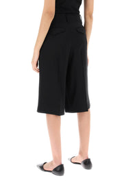 Ami Alexandre Matiussi Gabardine Bermuda Shorts   Black