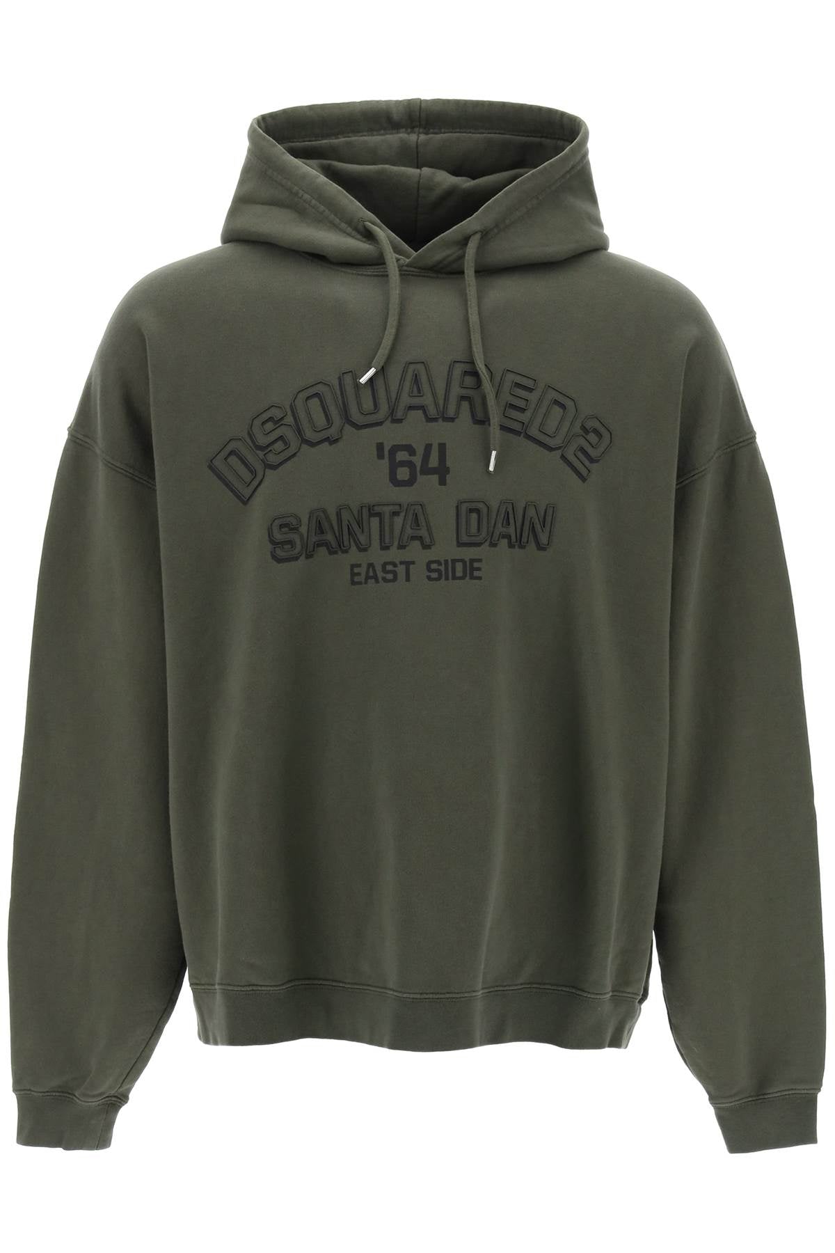 Dsquared2 Hoodie With Logo Print   Khaki