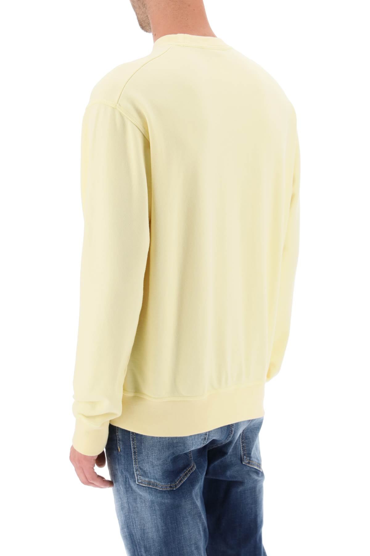 Dsquared2 Logo Print Sweatshirt   Yellow