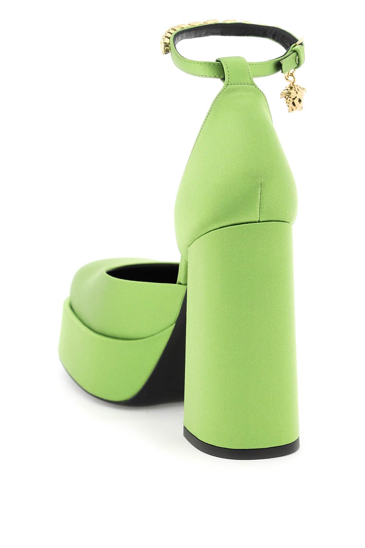 Versace Medusa Aevitas Platform Pumps   Green