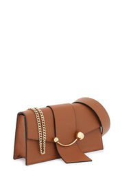 Strathberry 'Mini Crescent' Shoulder Bag   Brown