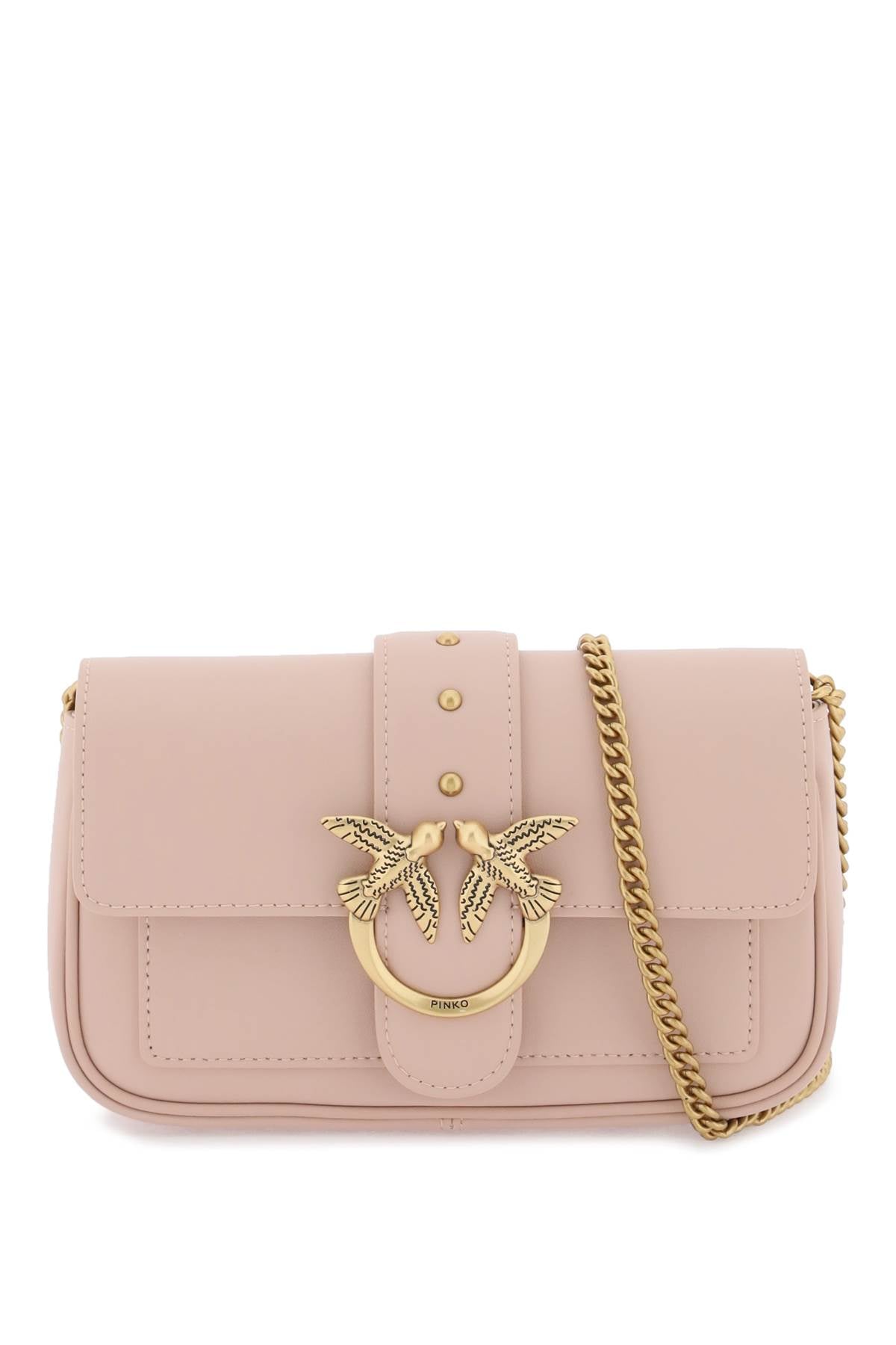 Pinko Love Pocket Simply Crossbody Bag   Pink