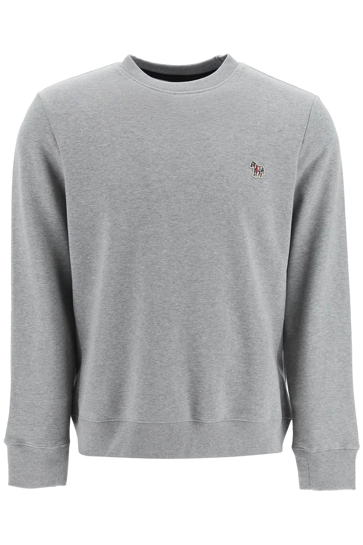 Ps Paul Smith Zebra Logo Sweatshirt With Zebra Logo   Grey