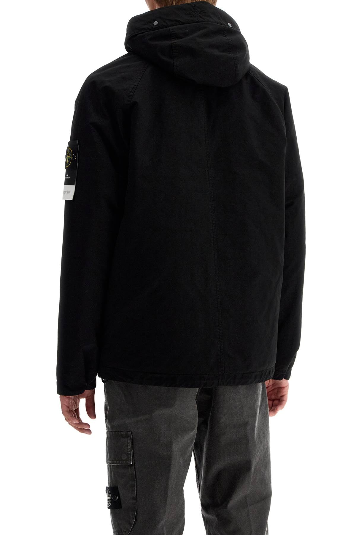 Stone Island David Tc Down Jacket   Black