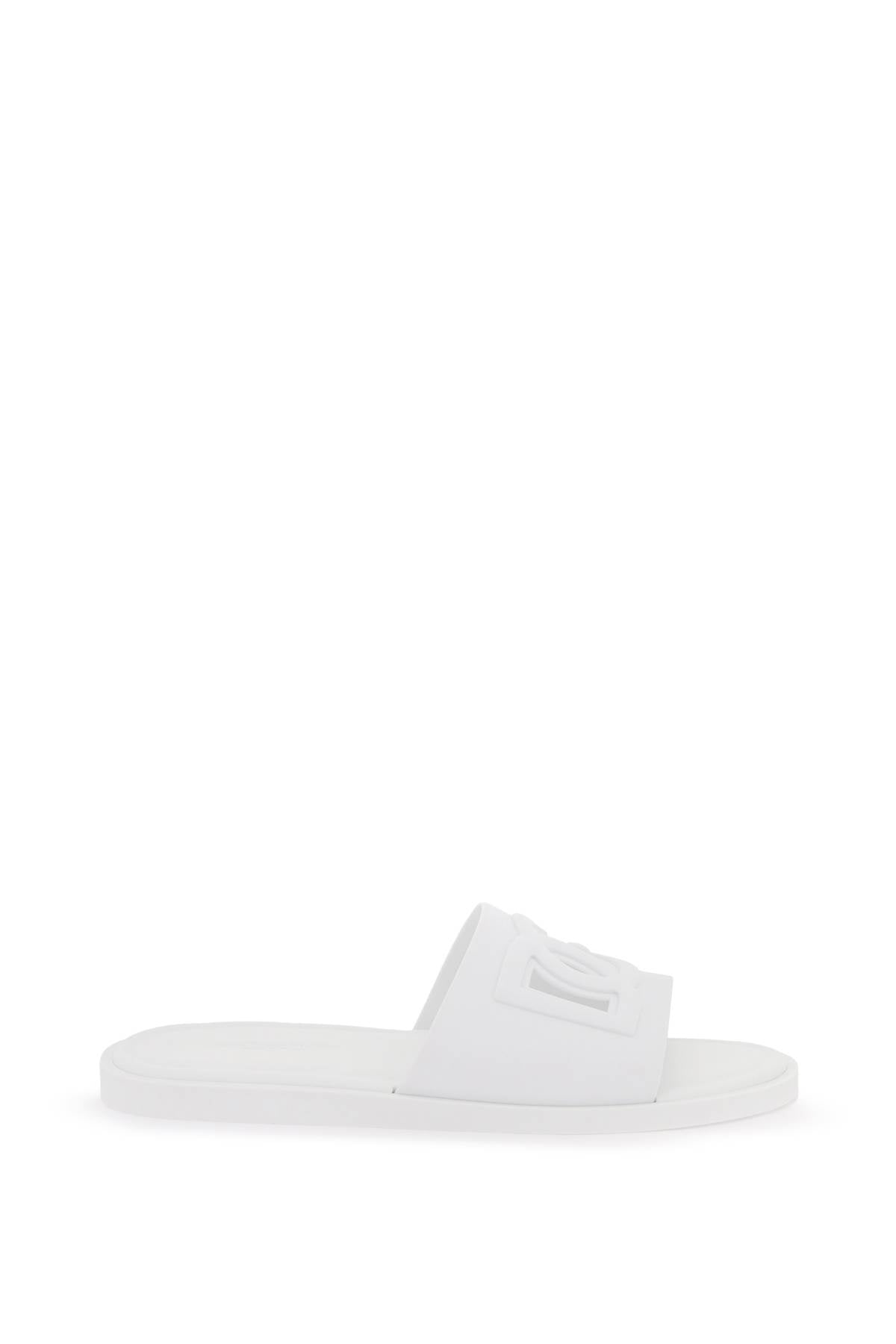 Dolce & Gabbana Dg Rubber Slides   White