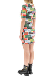 Kenzo 'Labels' Mini Dress   Multicolor