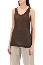 Lemaire Seamless Sleeveless Top   Brown