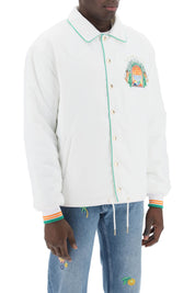 Casablanca Triomphe D'orange Padded Blouson Jacket   White