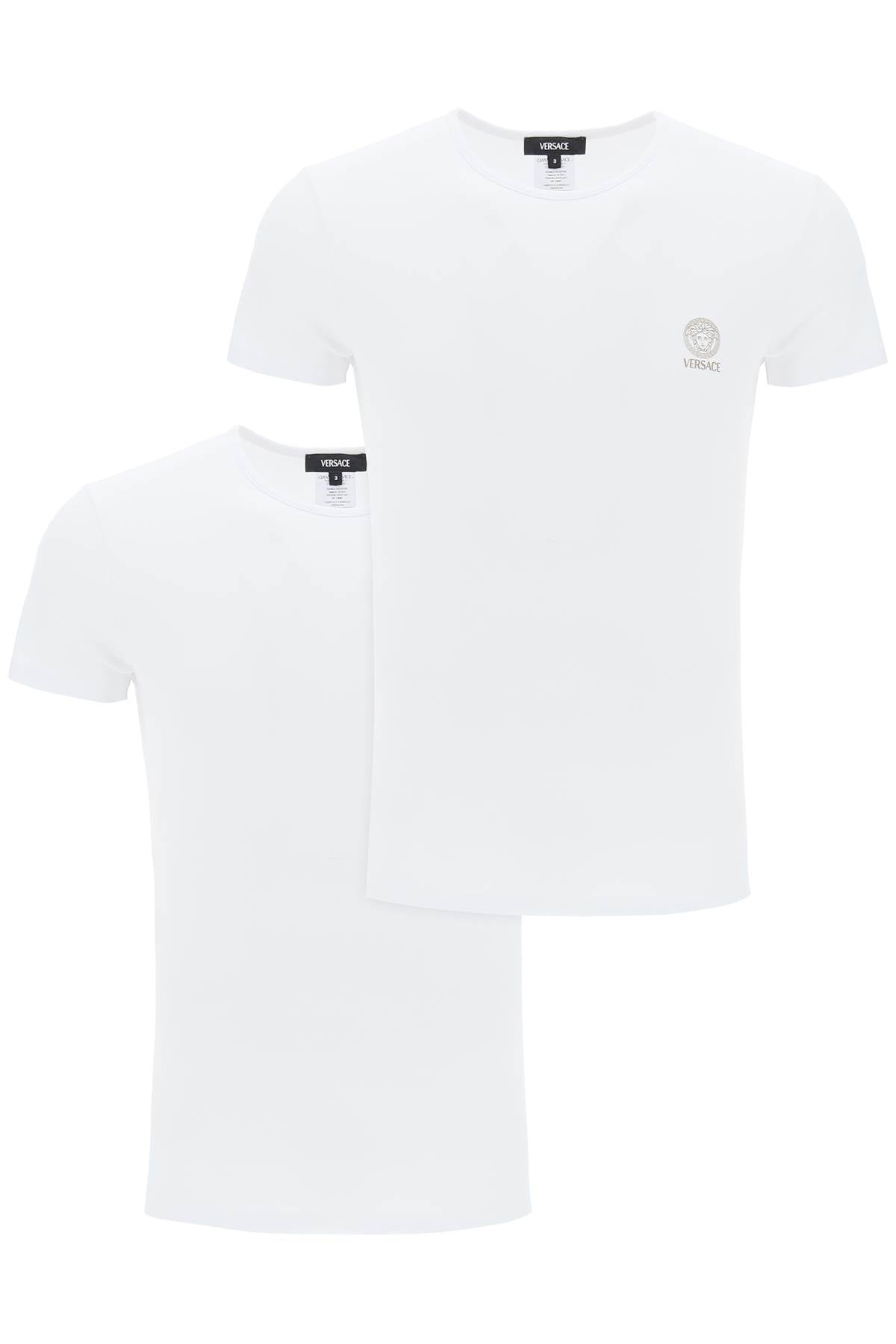 Versace Medusa Underwear T Shirt Bi Pack   White