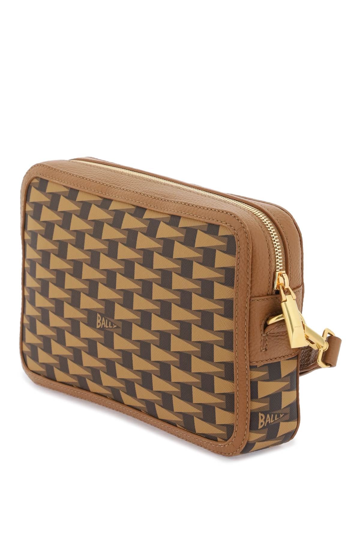 Bally Pennant Clutch   Brown