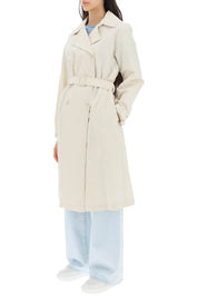 A.P.C. 'Irene' Double Breasted Trench Coat   Beige