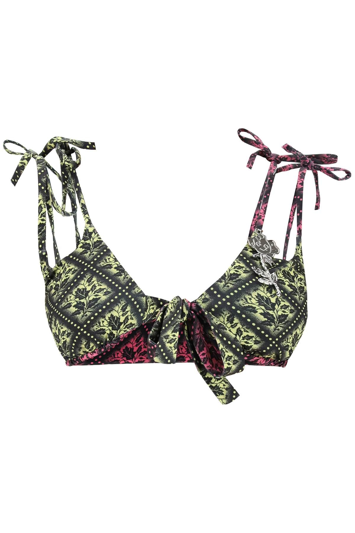 Chopova Lowena Reversible Bikini Top   Multicolor