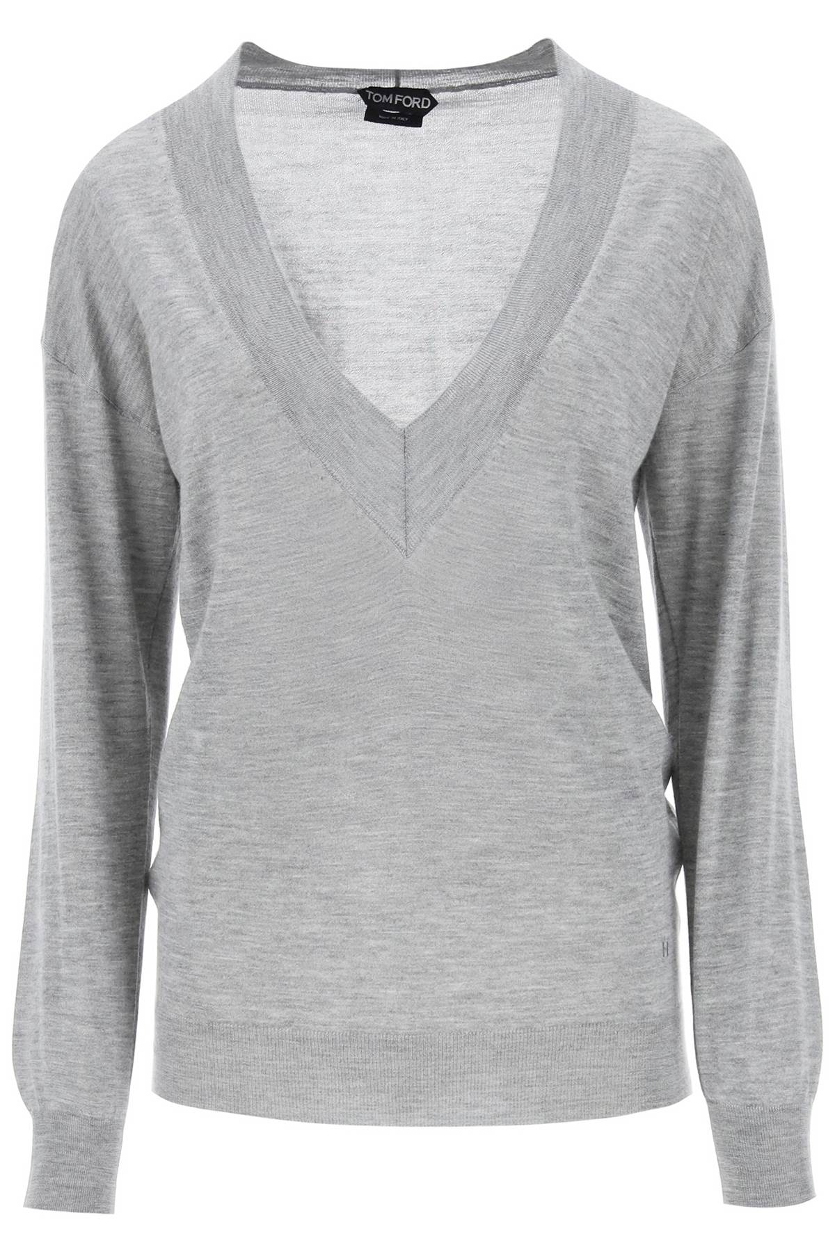 Tom Ford Sweater In Cashmere And Silk   Grey