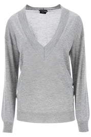 Tom Ford Sweater In Cashmere And Silk   Grey