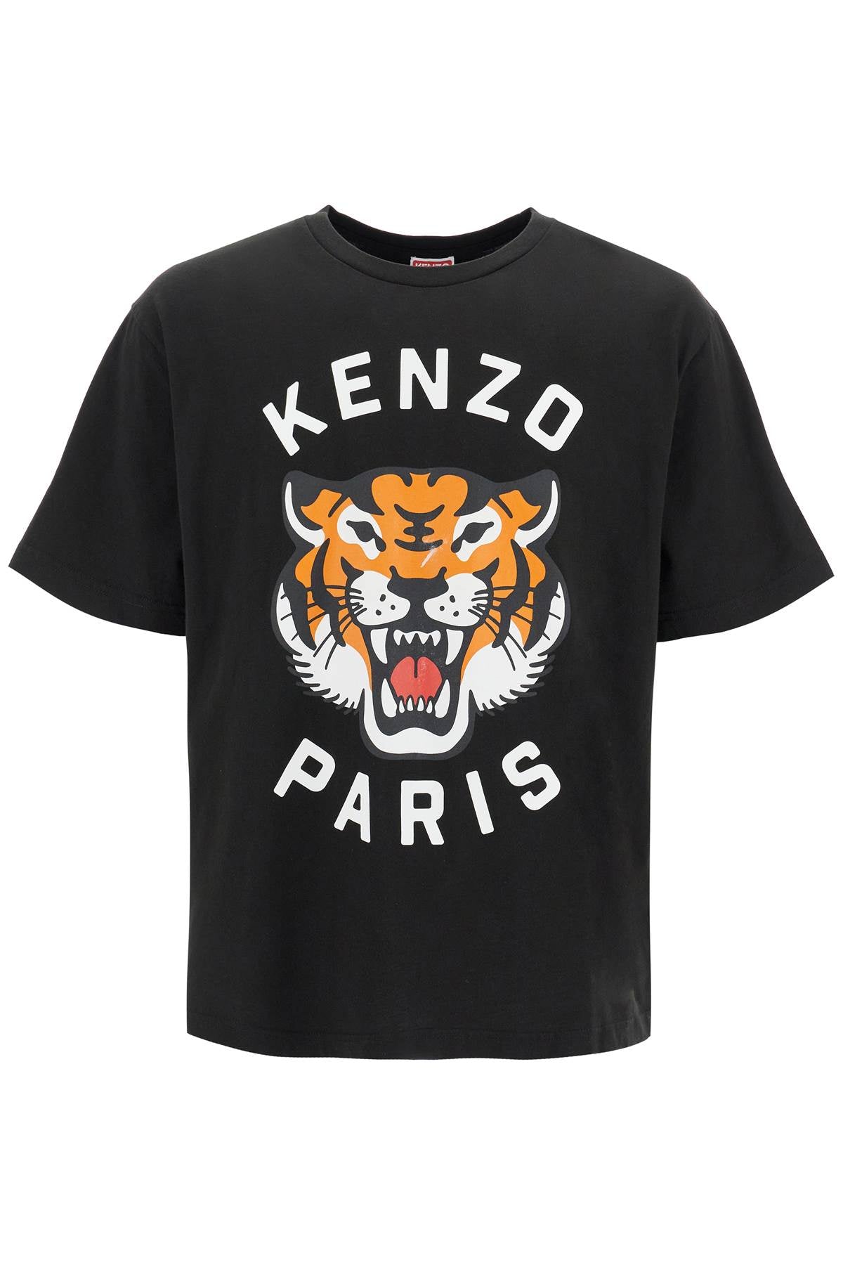 Kenzo Lucky Tiger Oversized T Shirt   Black