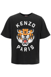 Kenzo Lucky Tiger Oversized T Shirt   Black