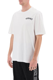 Versace Milano Stamp Crew Neck T Shirt   White