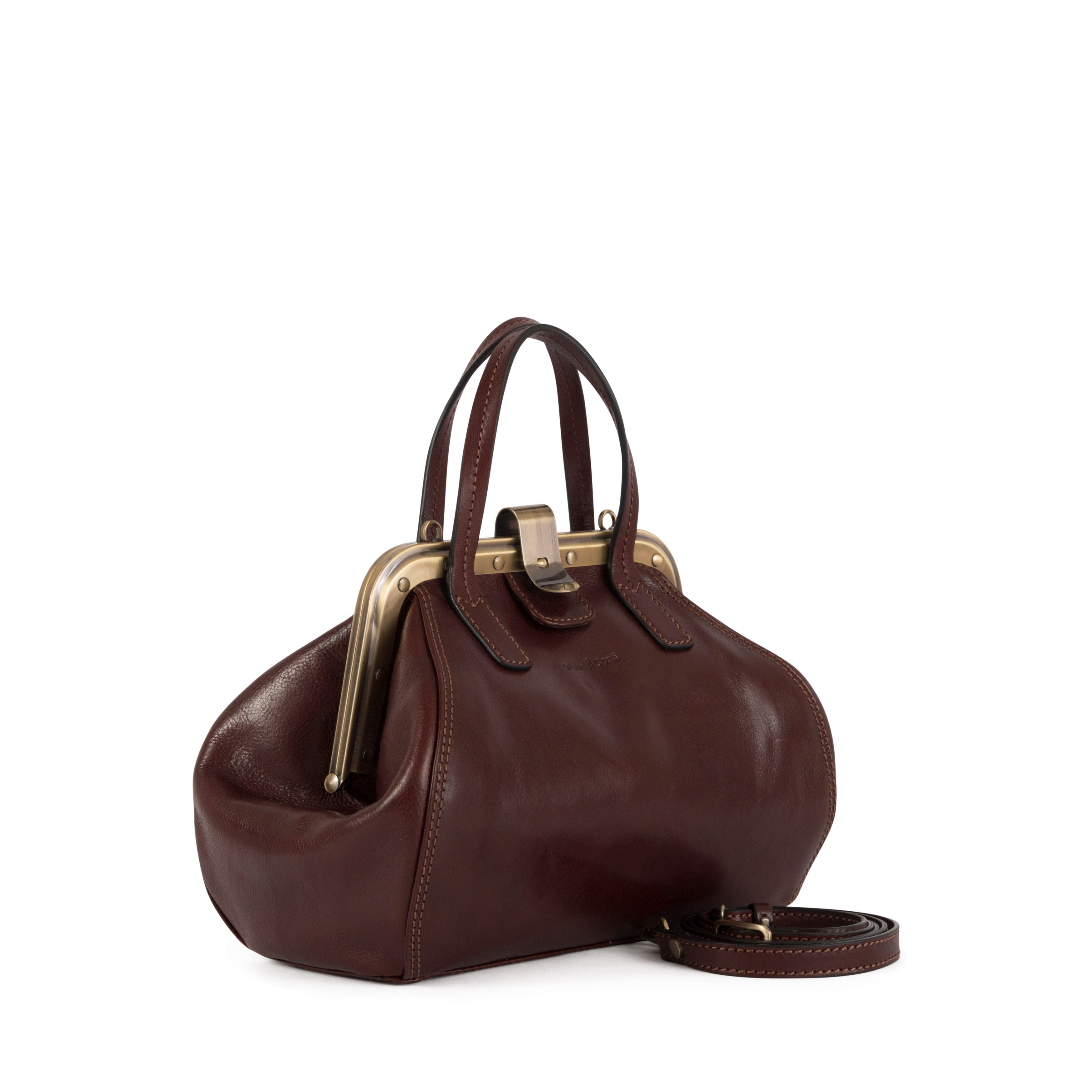 Gianni Conti Erica Top Handle Bag - Vegetable-Tanned Leather