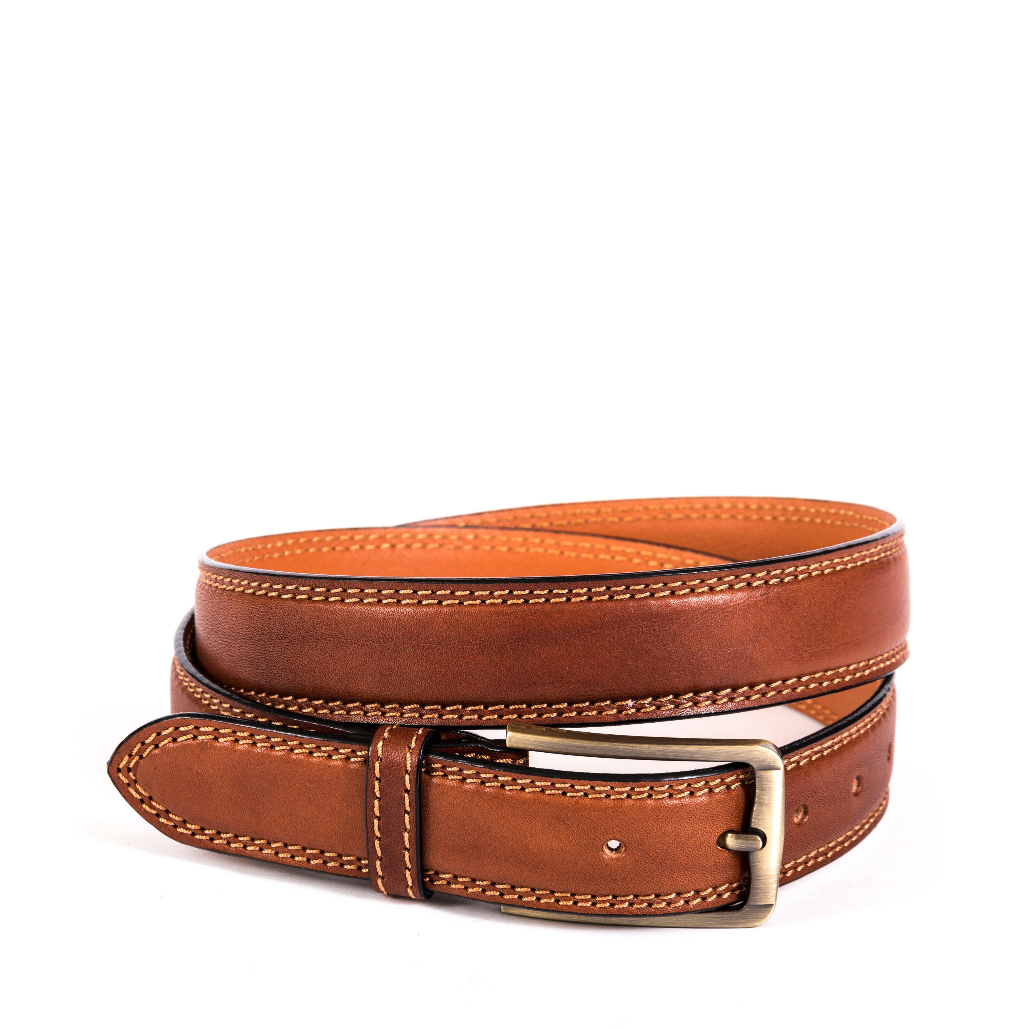 Gianni Conti Devon Vegetable-Tanned Leather Belt