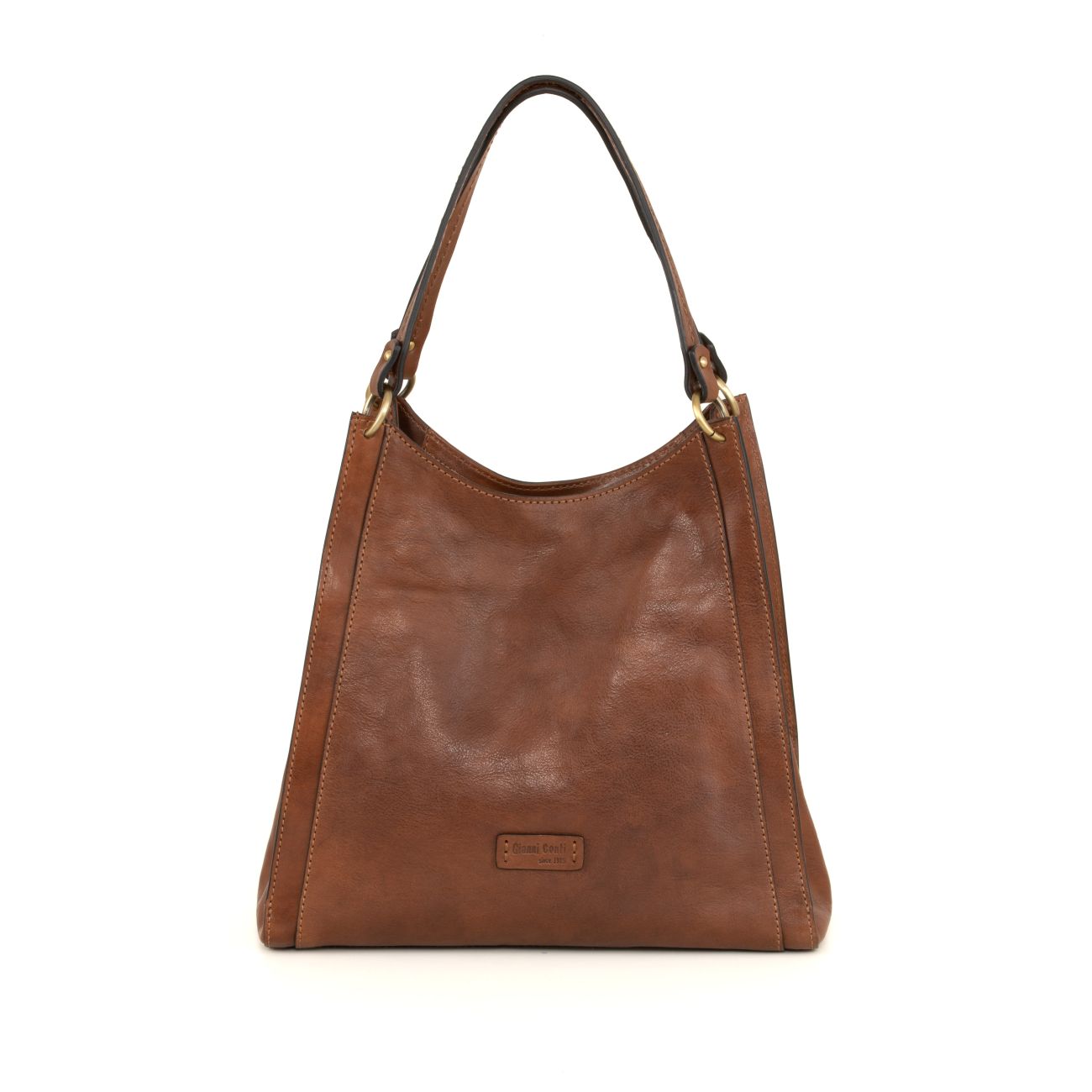 CINZIA by Gianni Conti - Vegetable-Tanned Leather Top Handle Bag