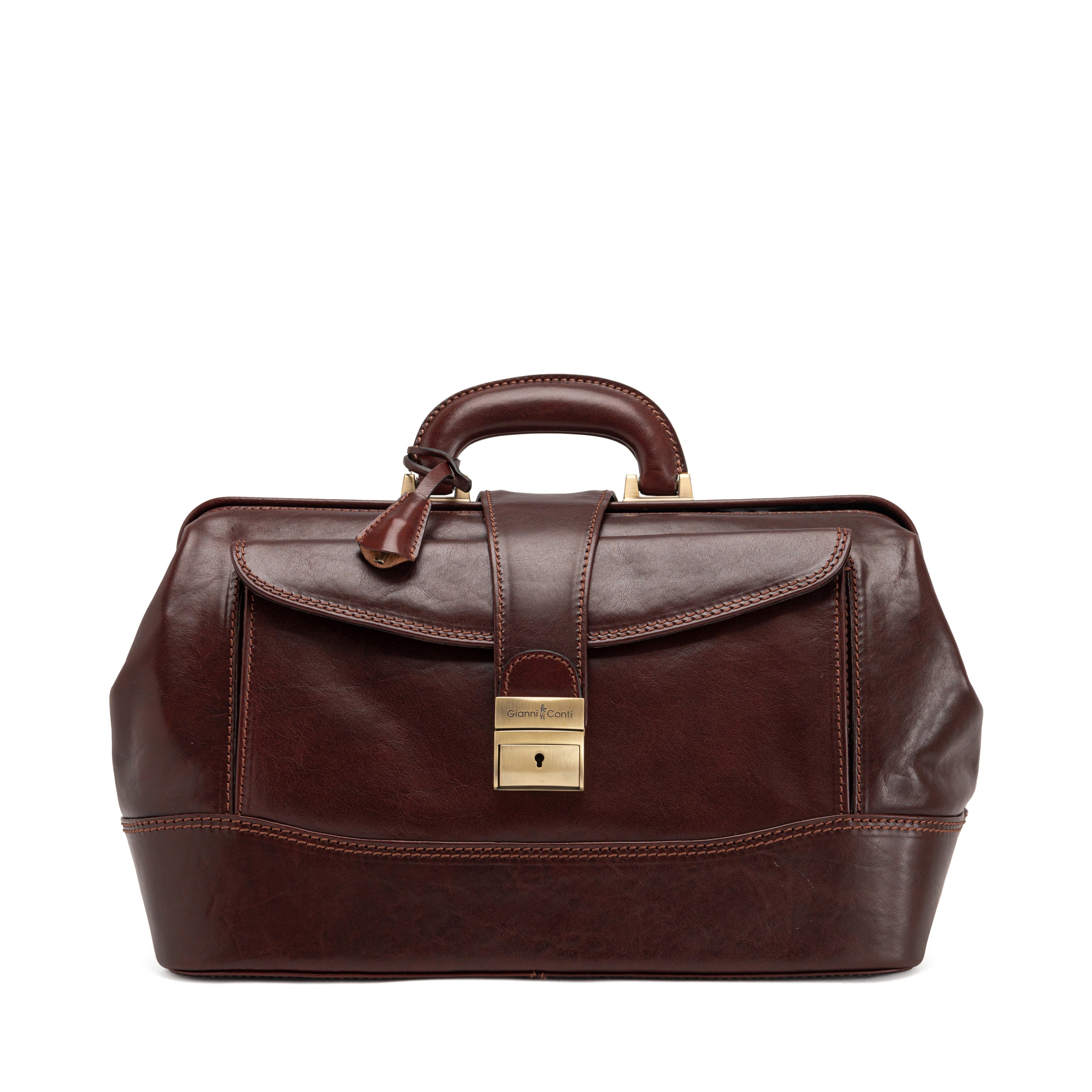Gianni Conti LILA Doctor Bag - Vegetable-Tanned Leather, Made in Italy