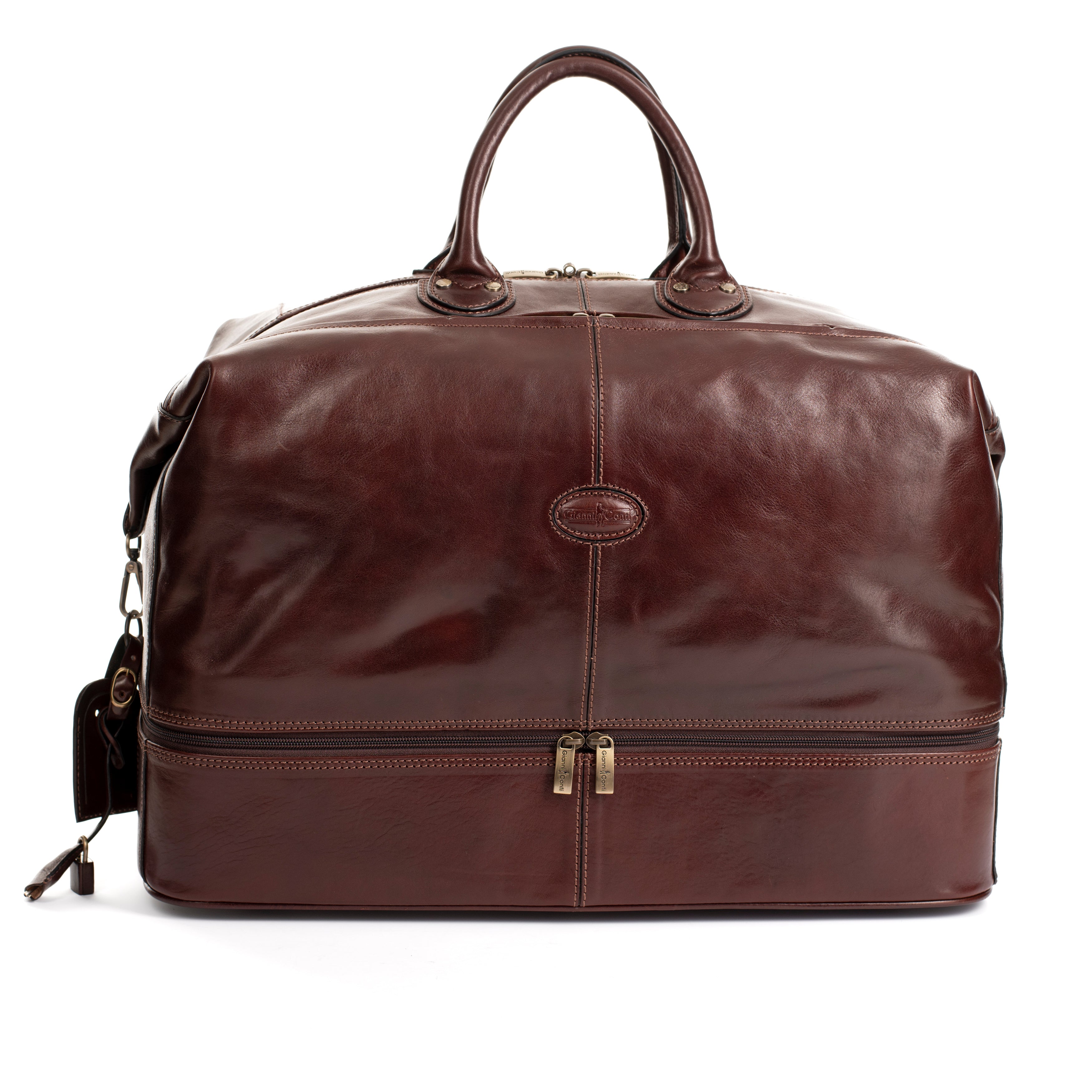 Flavio Italian Leather Travel Bag by Gianni Conti