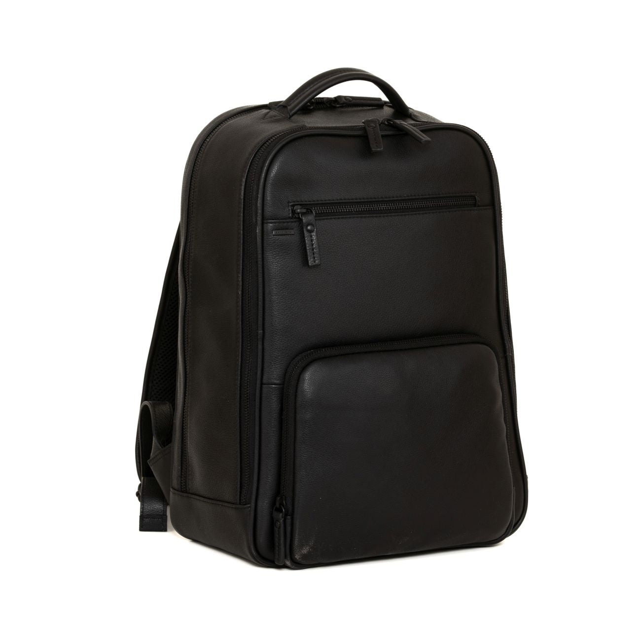 Gianni Conti Sab Leather Black Backpack