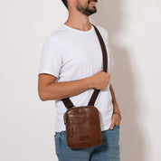 Gianni Conti Mauro Leather Shoulder Bag