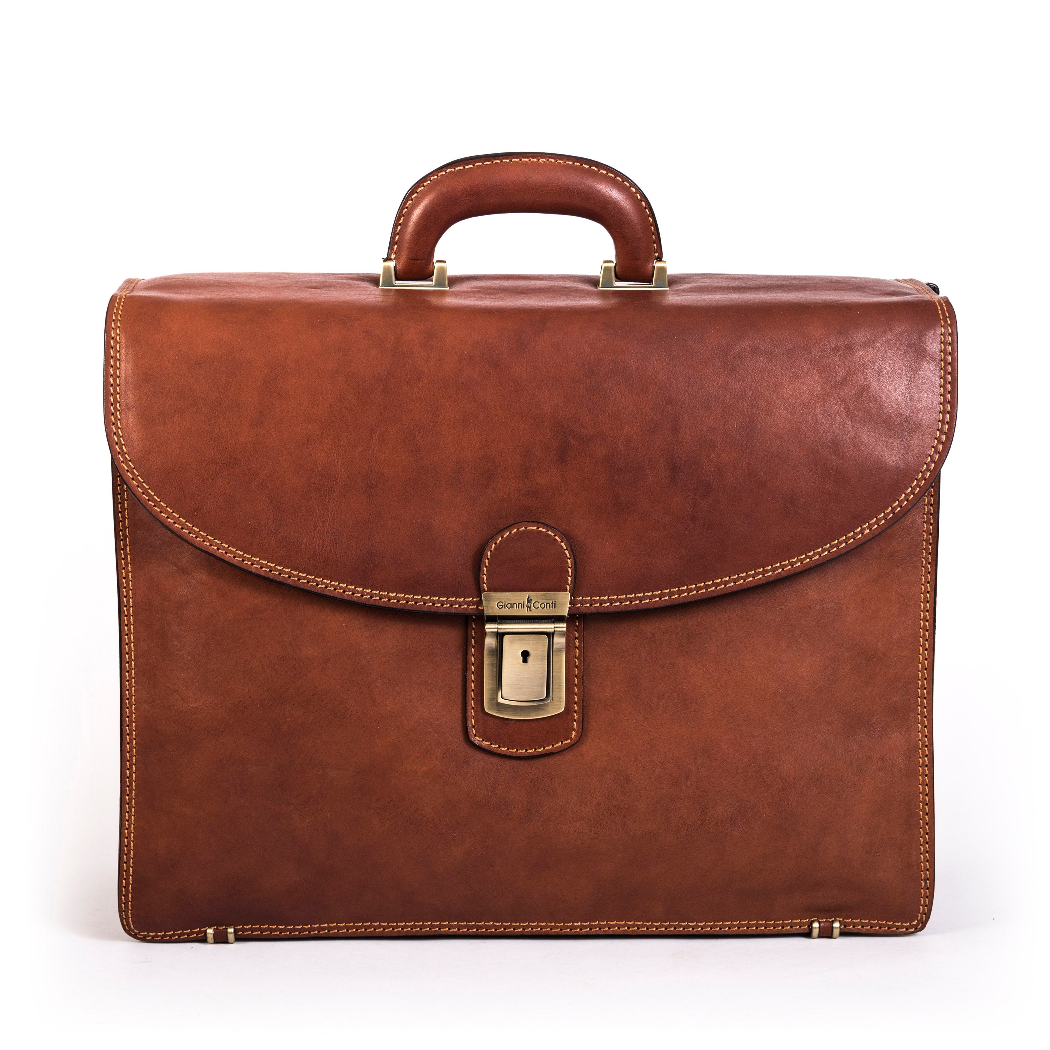 Gianni Conti Binnie Italian Leather Briefcase