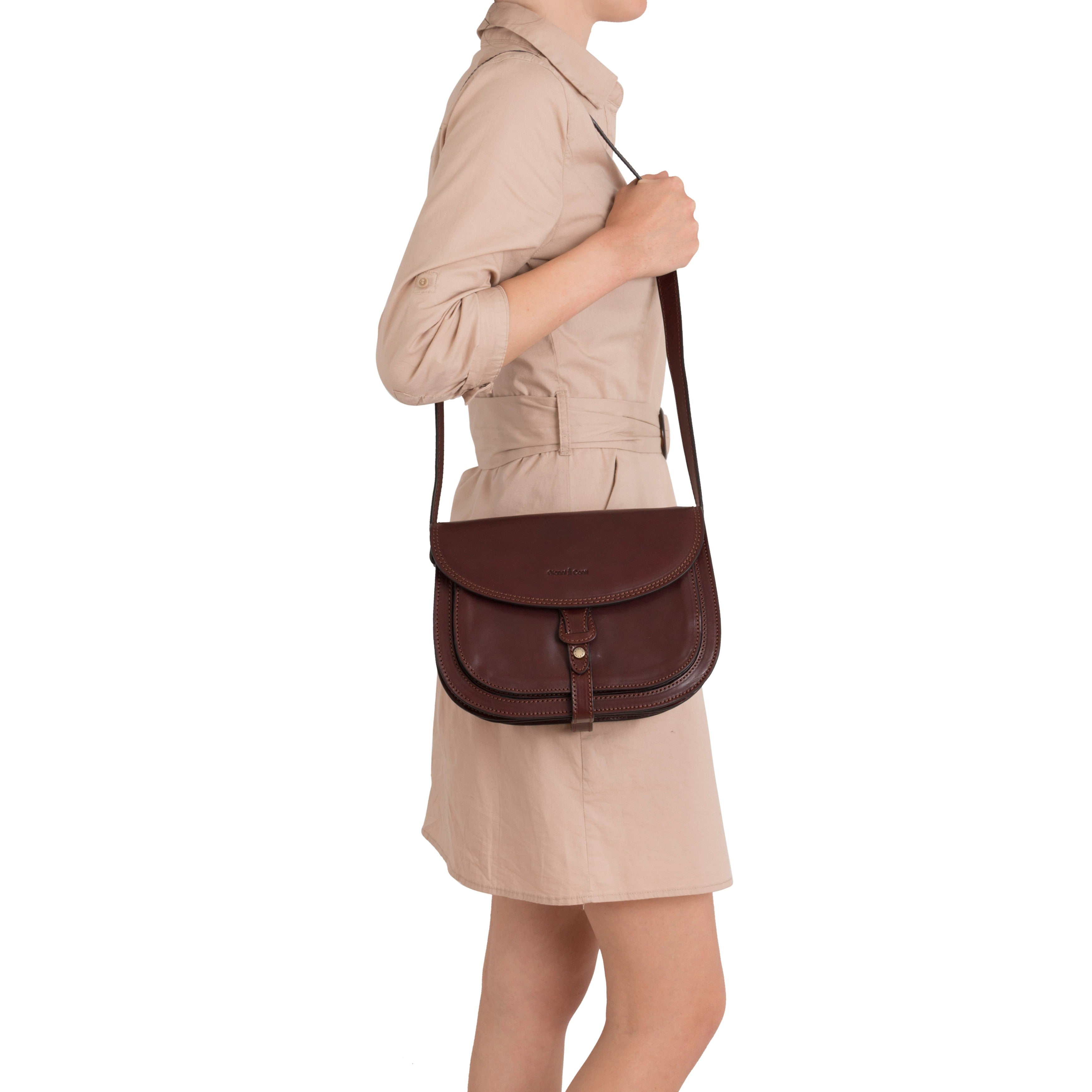 Gianni Conti Sybille Crossbody Bag - Vegetable-Tanned Leather