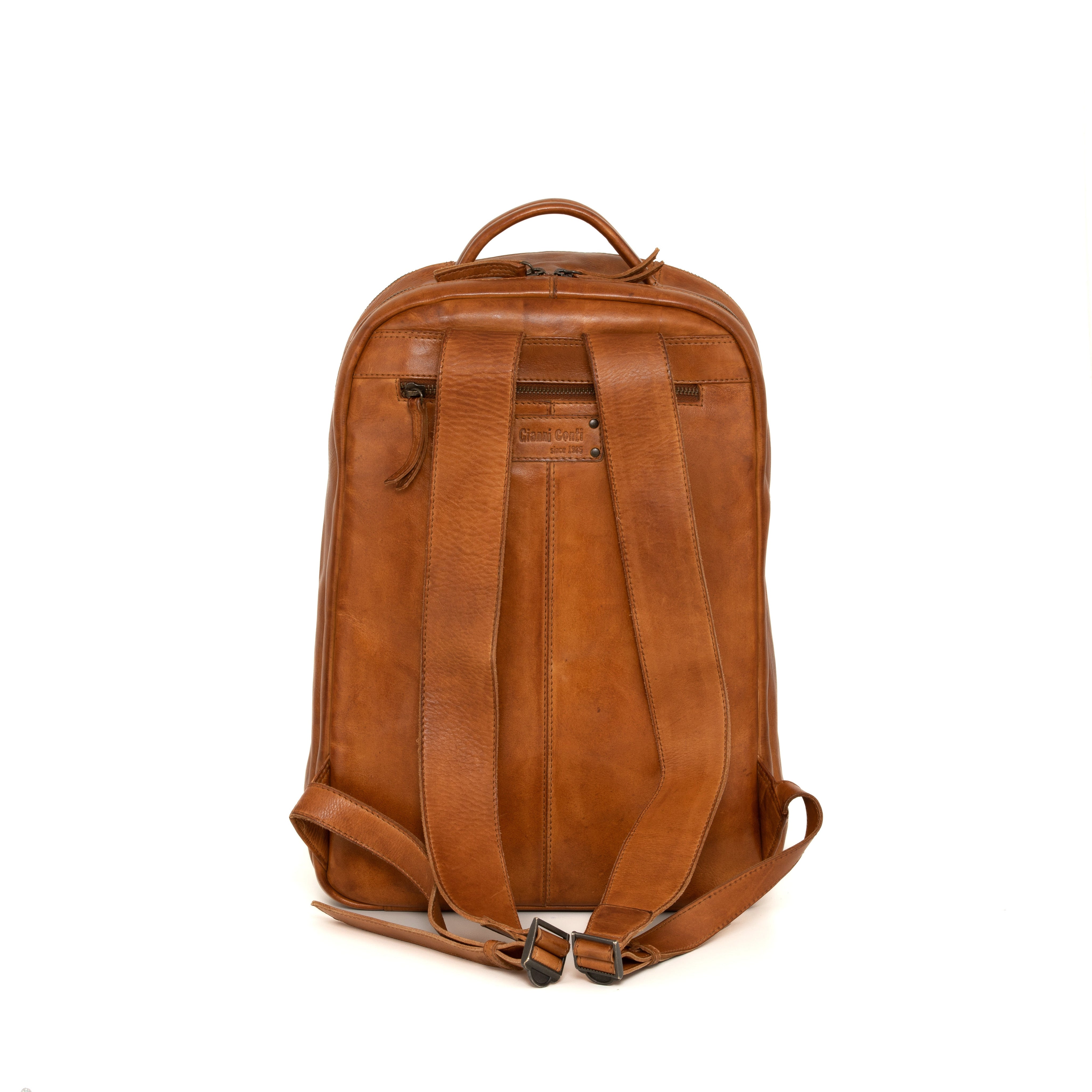 Gianni Conti Cherry Leather Backpack