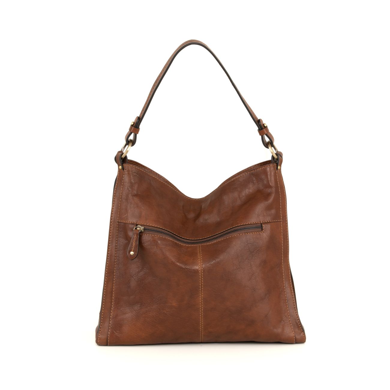 FLAMINIA Vegetable-Tanned Leather Shoulder Bag by Gianni Conti