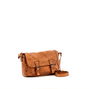 Gianni Conti Virna Vintage Brown Leather Shoulder Bag