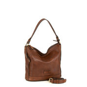 Gianni Conti Samantha Brown Leather Shoulder Bag