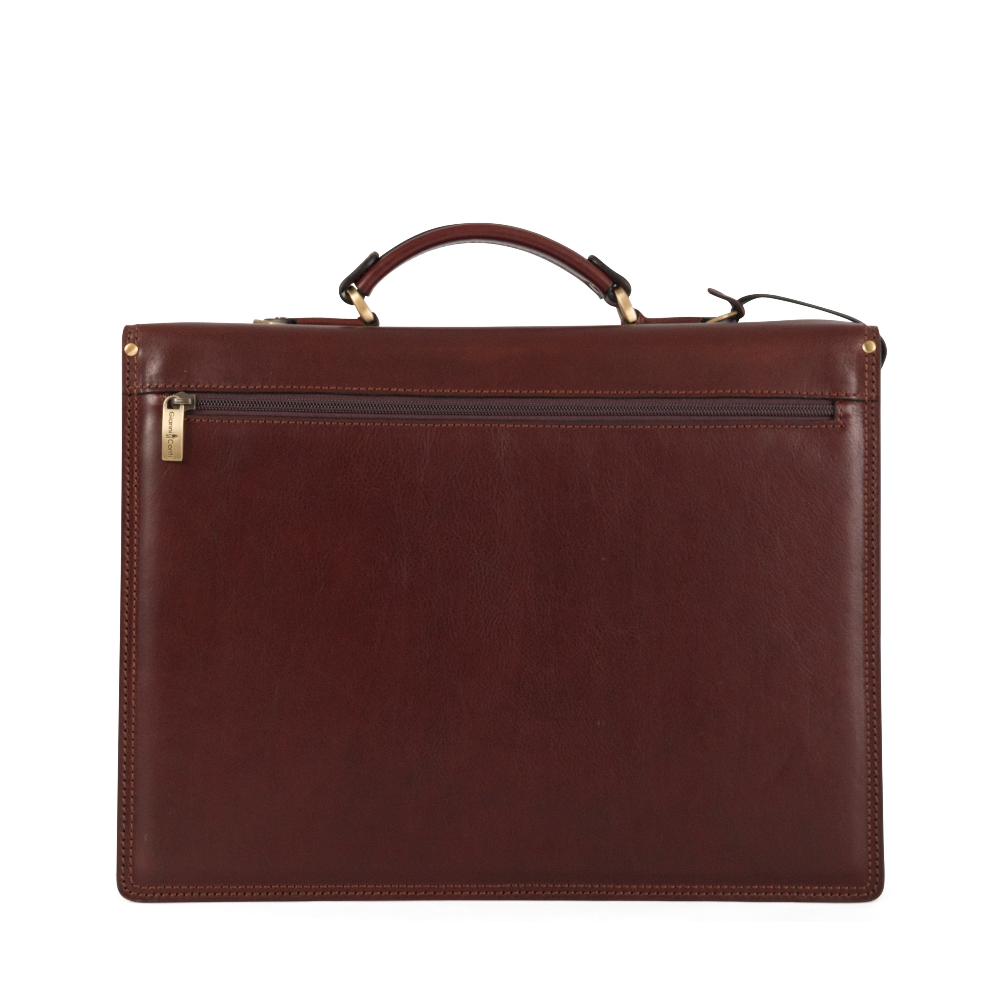 ALEXIS Gianni Conti Italian Leather Briefcase