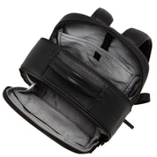 Gianni Conti Sab Leather Black Backpack