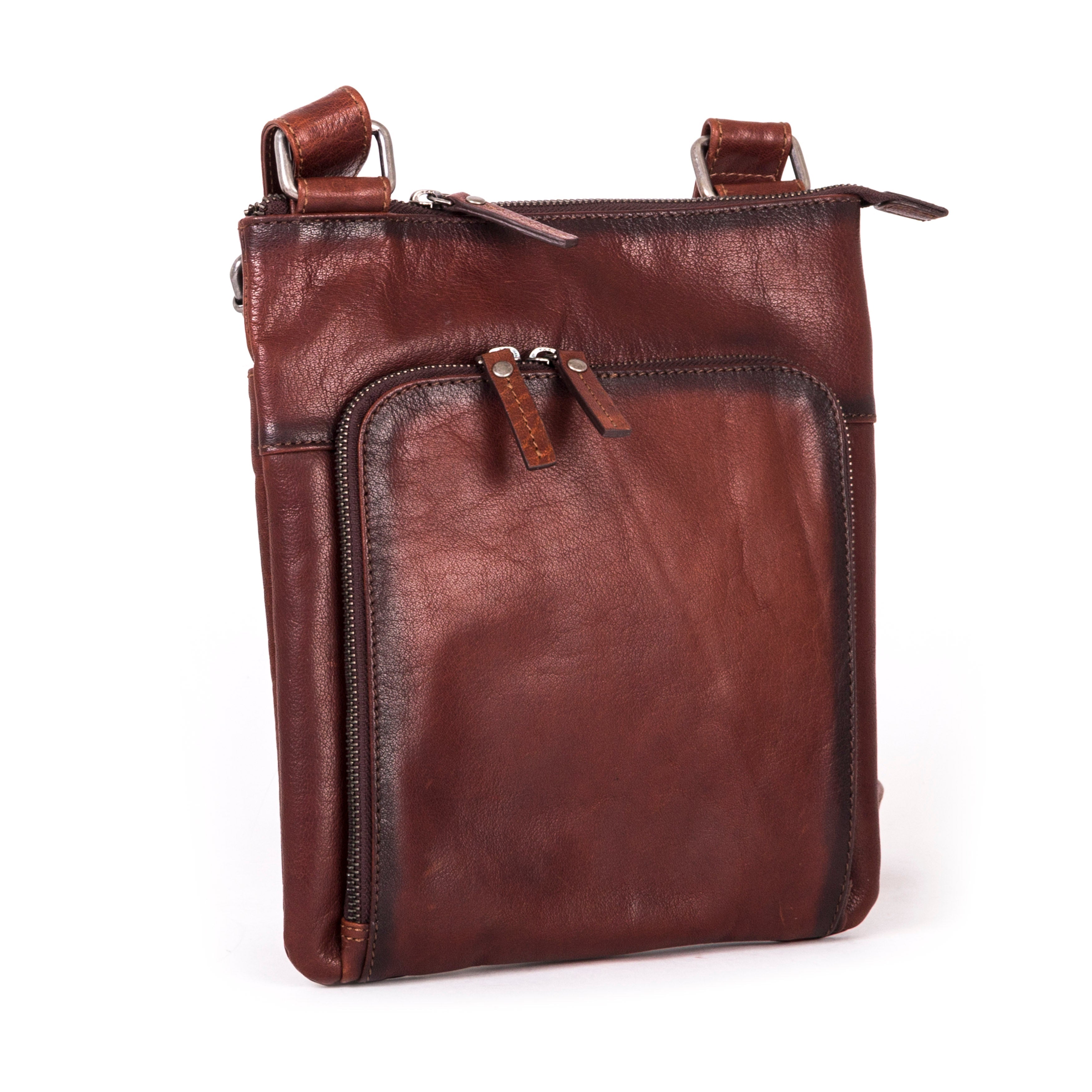 Gianni Conti Leather Crossbody Bag - BASS
